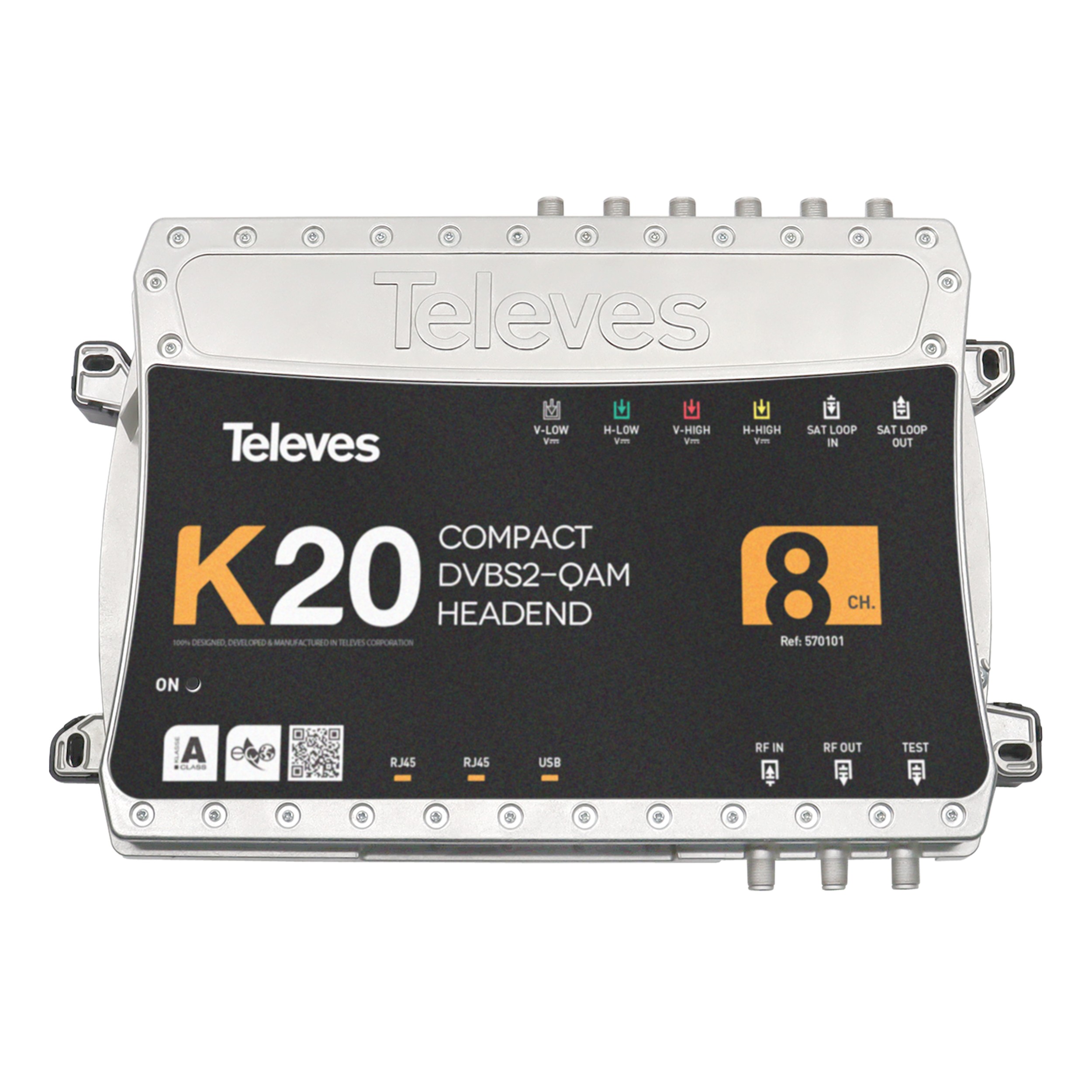 K20 - Kompaktkopfstelle 8 Transponder DVB-S2 in QAM
