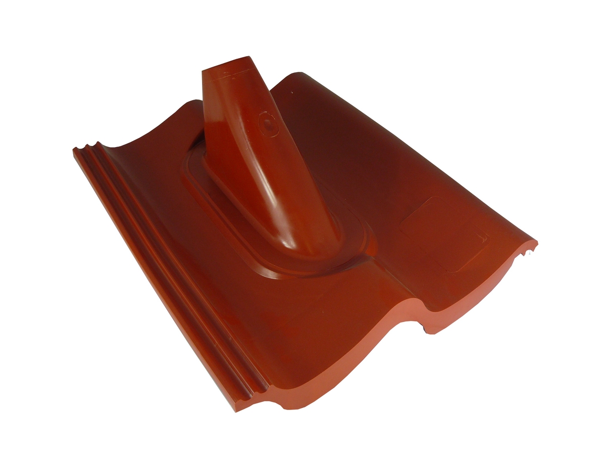 Kunststoffziegel (Frankfurter-Doppel-S) rot