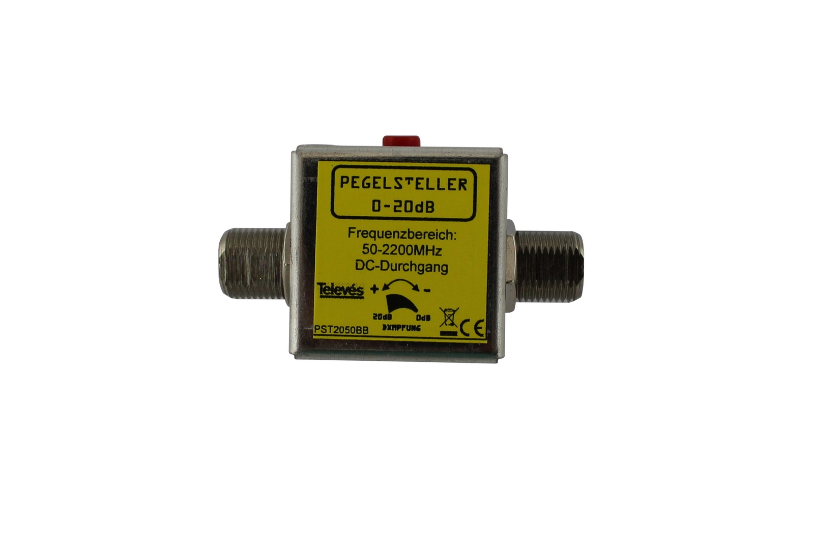 Pegelsteller Buchse/Buchse 20 dB, 5-2200 MHz, DC