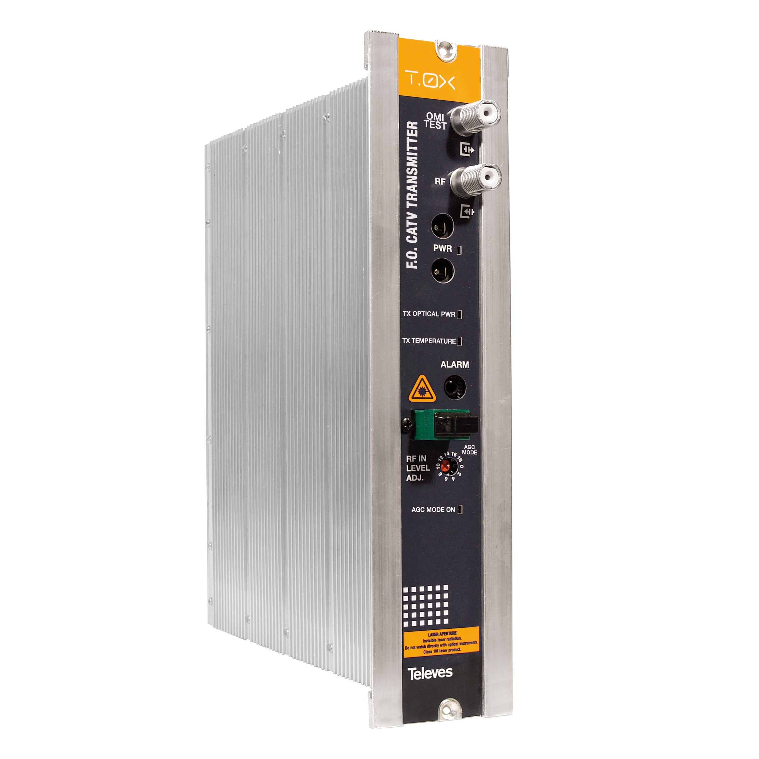 T-0X - optischer Sender 47-1100MHz; opt.Leistung 10dBm mit AGC und Temperatur-Überwachung