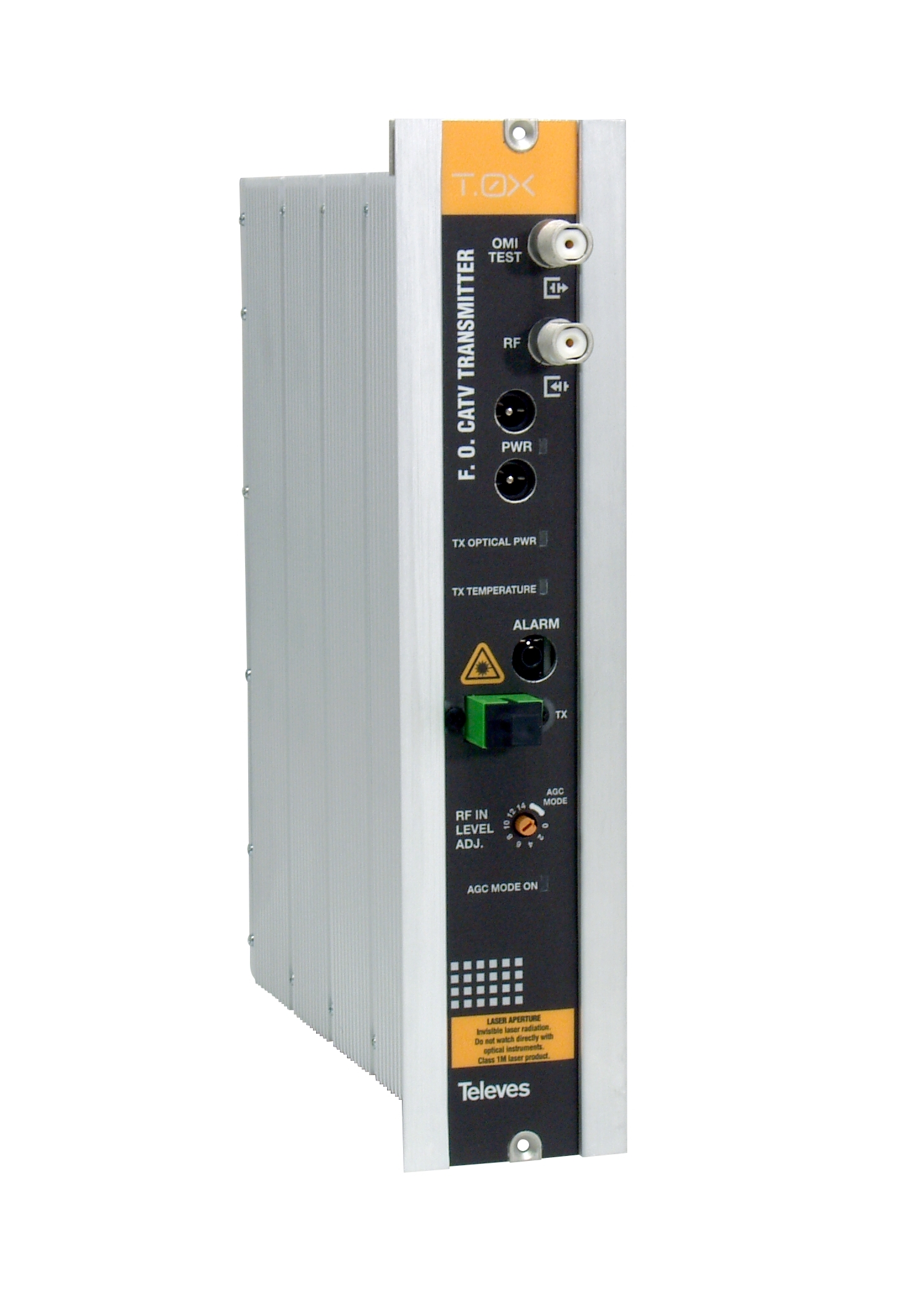 T-0X - optischer Sender47-1100MHz; opt.Leistung 10dBm mit AGC und Temperatur-Überwachung