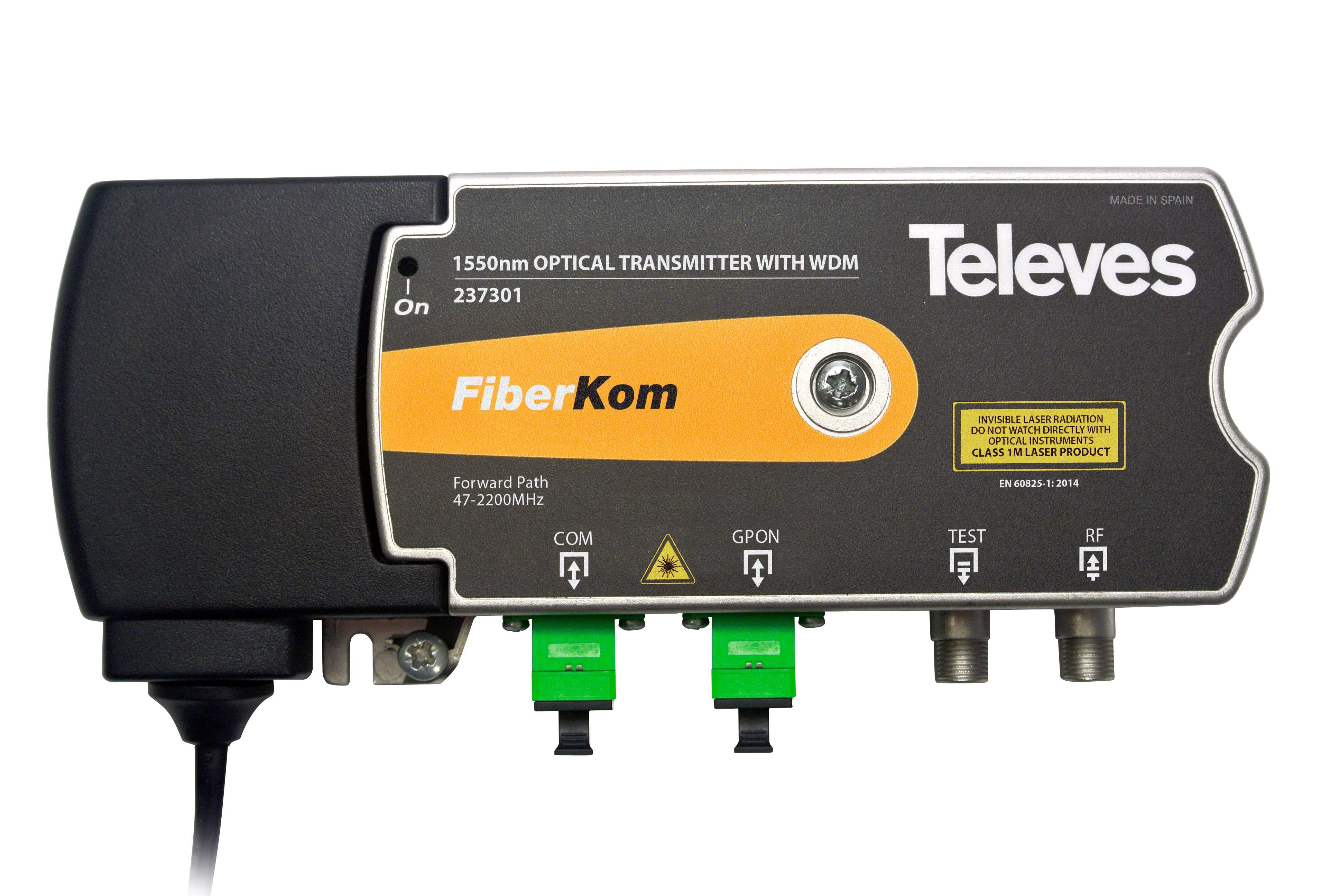 FTTH Sender, DVB-S/S2 und DVB-T/T2 über eine Faser