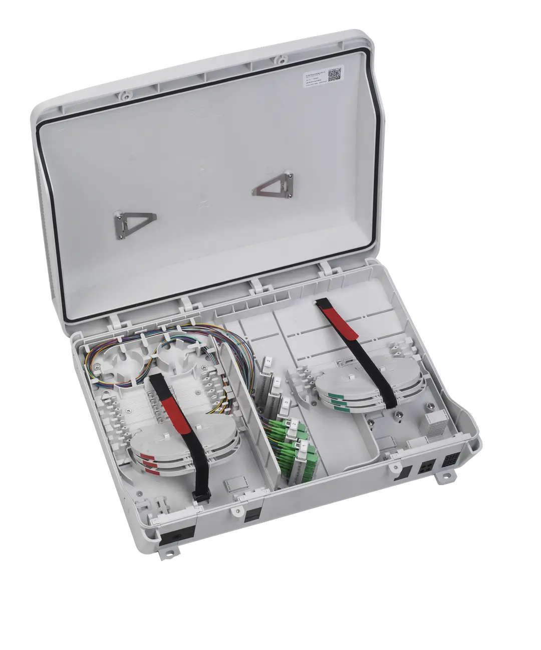 Glasfaser-HÜP 4-8WE. Wandgehäuse IP55  inkl Faserführungsstift