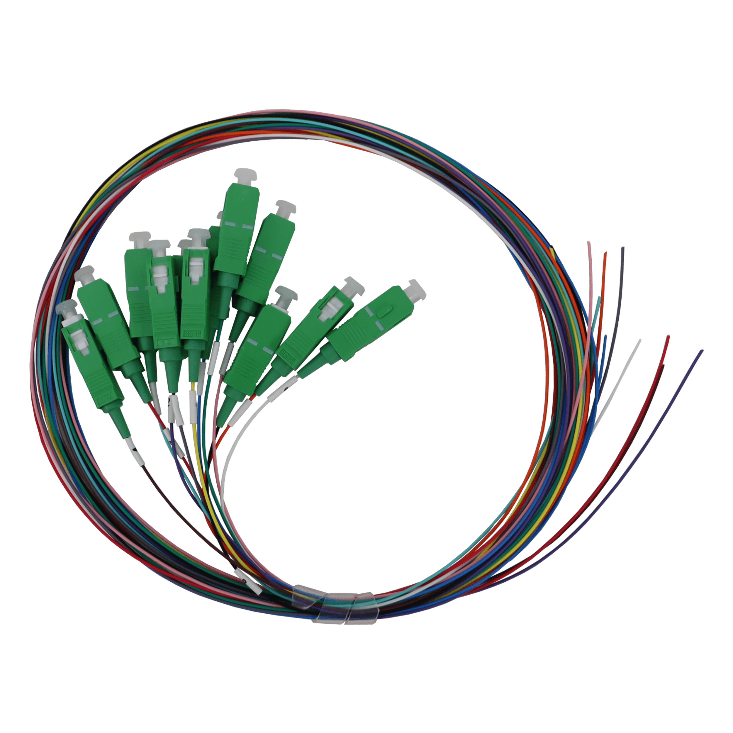 12 Stück - Pigtail-Patchkabel SM 1m LSFH SC/APC