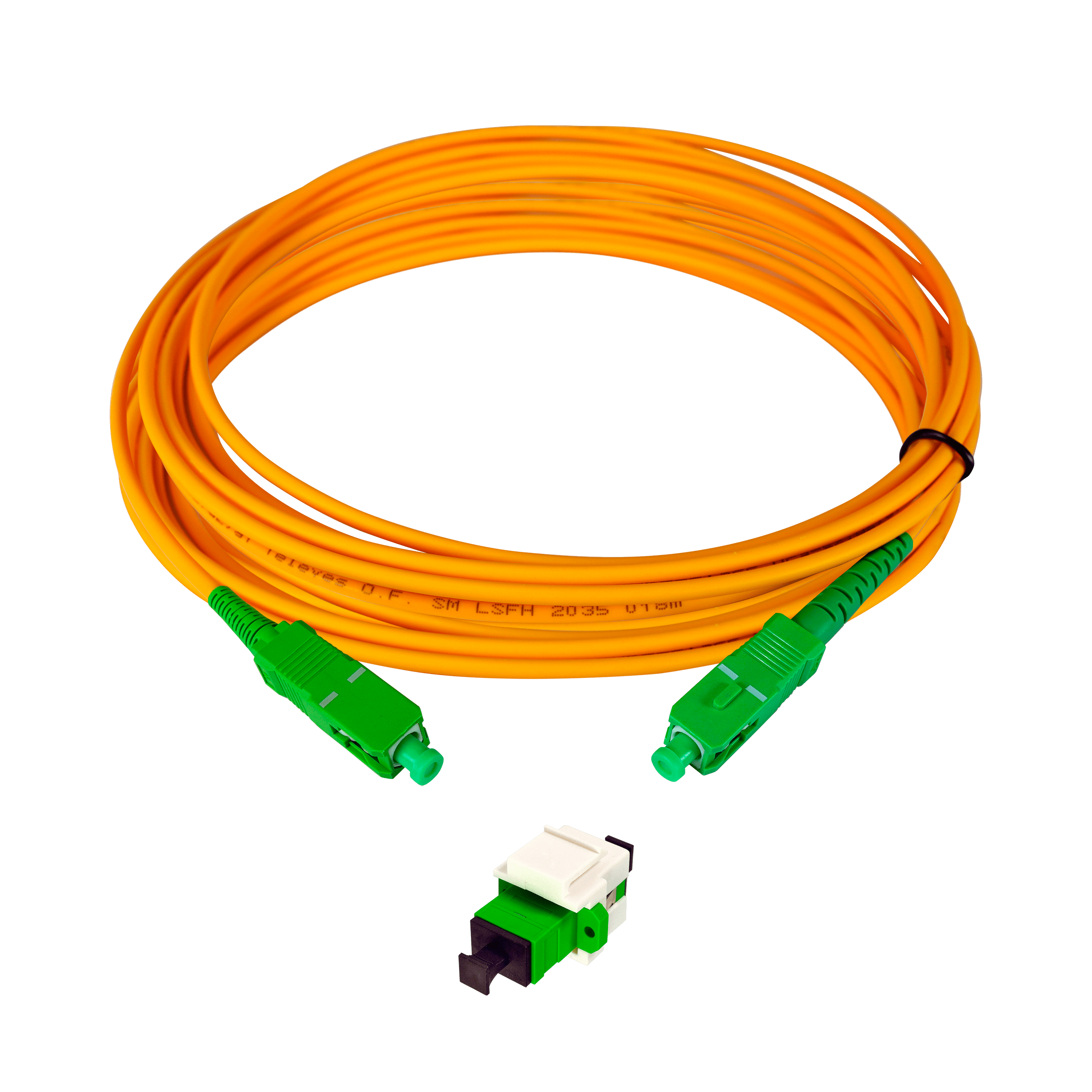 SC/APC Buchse Keystone + Patchkabel LSFH Dca 20m