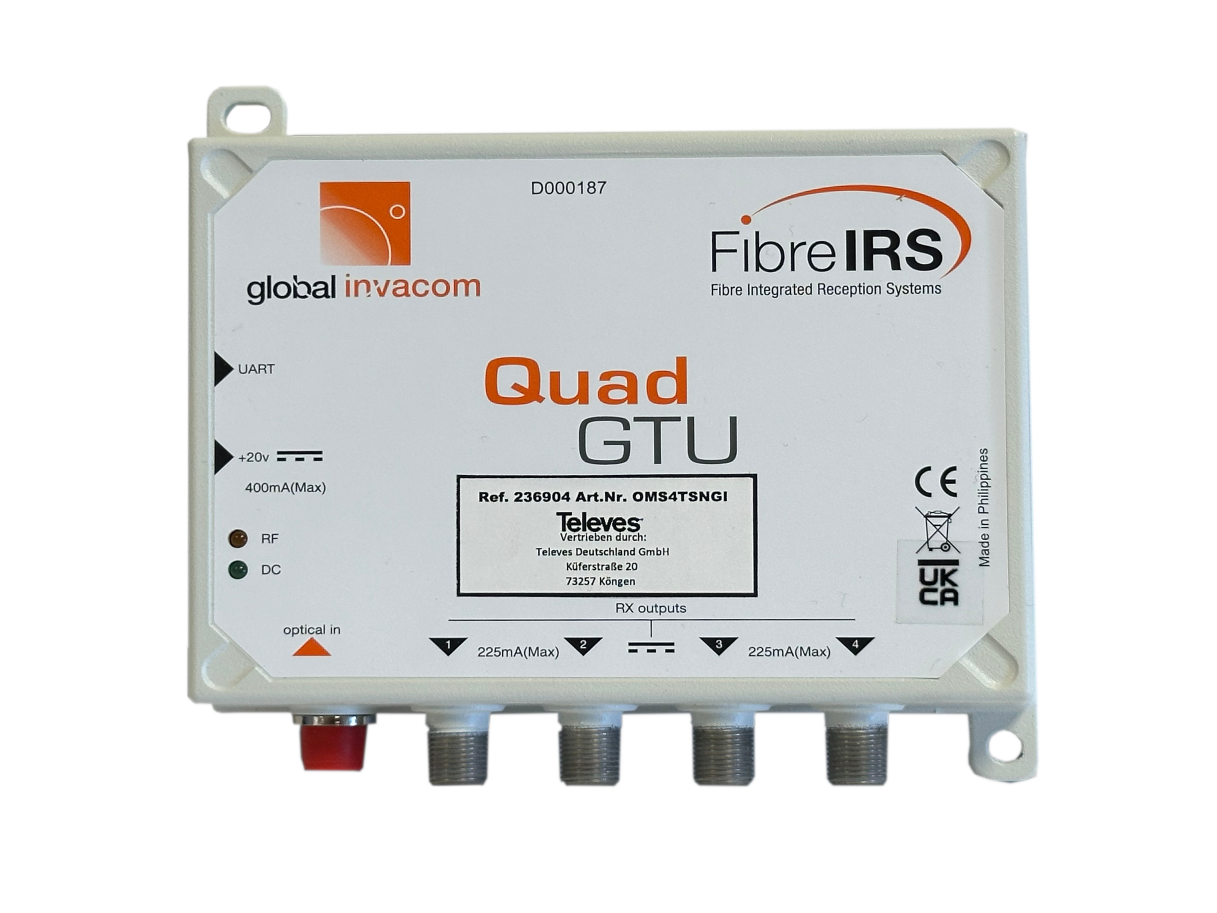 Optischer SAT - QUAD - Umsetzer + terr.